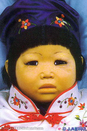 J.A.BRO'S ARTIST COLORED DOLL, TYPE 9, &copy;1990
