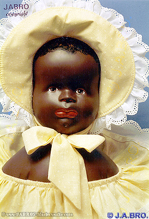 j.a.bro's artist colored toddler-girl type 1ak &copy;1986