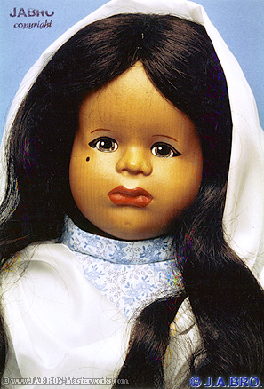 j.a.bro's artist colored toddler-girl type 3o &copy;1986