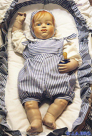 J.A.BRO'S ARTIST DOLL, TYPE 5, &copy;1988, TWIN BABY-BOY
