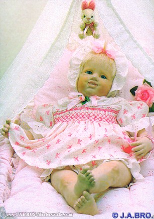 J.A.BRO'S ARTIST DOLL, TYPE 6, &copy;1988, TWIN BABY-GIRL